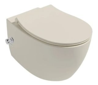 Подвесной унитаз Isvea Sentimenti Neo 10ARS1015I-2K безободковый с функцией биде слоновая кость